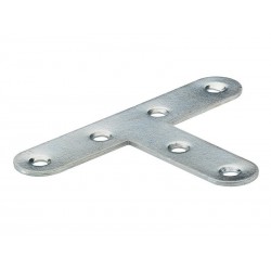 1 équerre T Plate Acier Zingué Hettich L.55 Mm