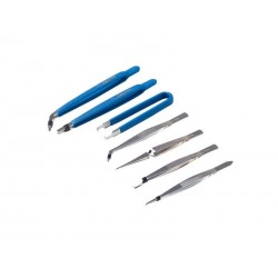 Lot de 7 Pinces Brucelles Sans Protection électrique Dexter 856529