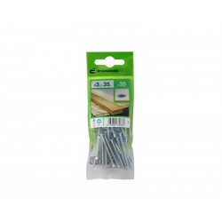 Lot de 35 Vis Acier Tête Fraisée Standers Diam.3 Mm X L.35 Mm