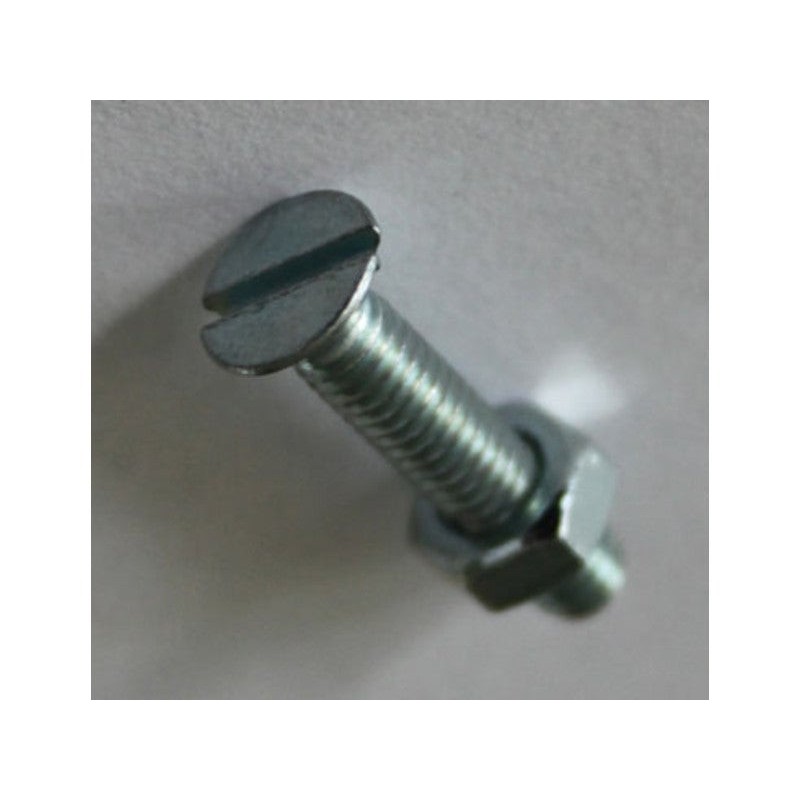 Lot de 4 Boulons tête Fraisée Acier Zingué L.40.0 X Diam.8 Mm Standers