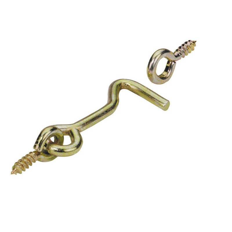 Lot de 4 Crochets De Contrevent Acier Hettich L.76 X L.23 Mm