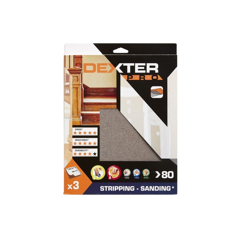 Feuille Abrasive Dexter 230X280 Mm Grains 80
