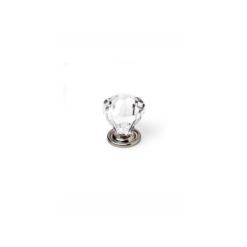 Lot de 4 Boutons De Meuble Diamant Abs Chromé H.29 X L.28 X P.28 Mm