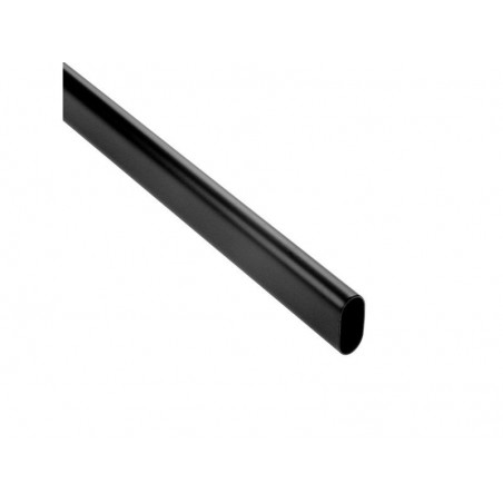 Barre de penderie noir H.3 x l.200 x P.1.5 cm