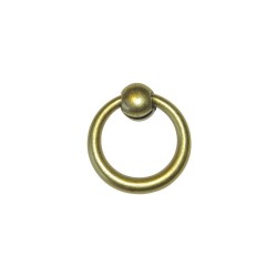 Bouton de meuble rond vieil Or Zamak H.36 X L.35 X p.13 mm
