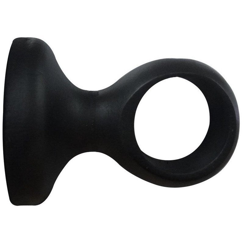 Support tringle à rideau Charme recup 28 mm noir mat INSPIRE