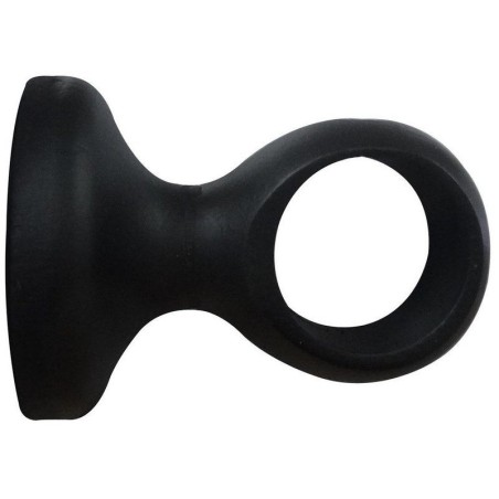 Support tringle à rideau Charme recup 28 mm noir mat INSPIRE