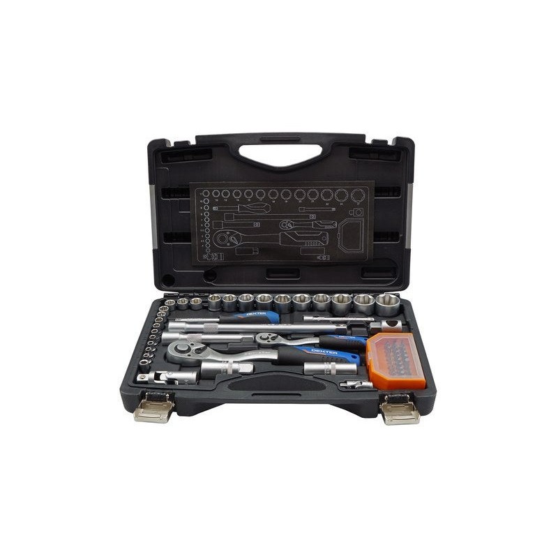 Coffret à douilles ½ 64pcs + cliquet