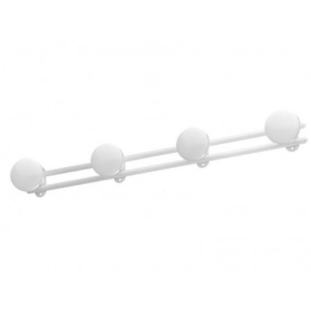 Porte-manteau rail 4 patères à fixer