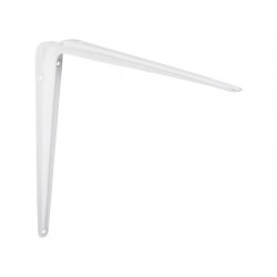 Equerre Emboutie Acier Epoxy Blanc H.25 X P.30 Cm