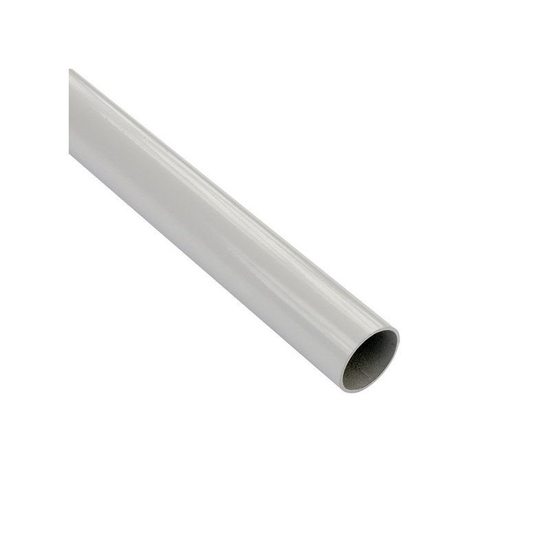 Barre de penderie blanc H.2.5 x l.150 x P.2.5 cm