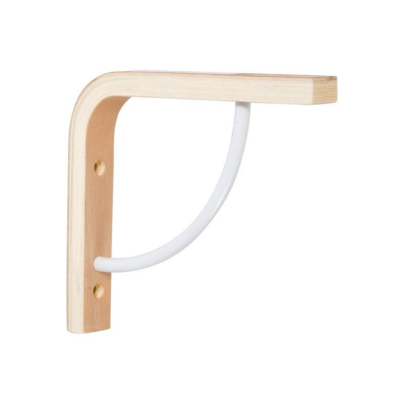 Equerre Multi + Bois Brut Naturel H.13 X P.15 Cm