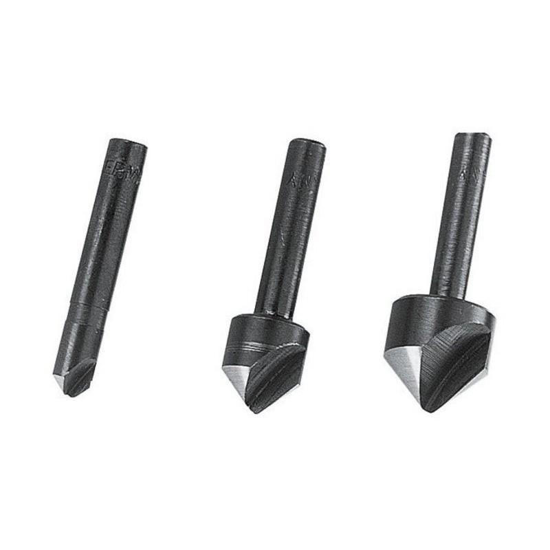 Lot de 3 Fraises Tige Diam.6-12-16 Mm Wolfcraft