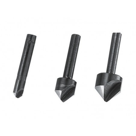 Lot de 3 Fraises Tige Diam.6-12-16 Mm Wolfcraft