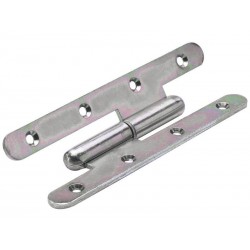 Paumelle Inox Pour Porte Hettich L.110 X L.55 Mm