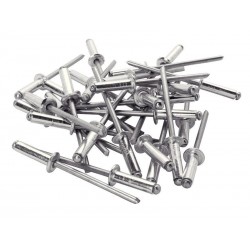 Lot de 100 rivets aluminium Diam.3.2 X H.8 Mm Rapid