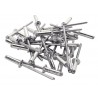 Lot de 100 rivets aluminium Diam.3.2 X H.8 Mm Rapid