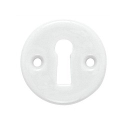 2 Rosaces De Fonction D1 Inspire Porcelaine De Limoges Mat Trou De Clé