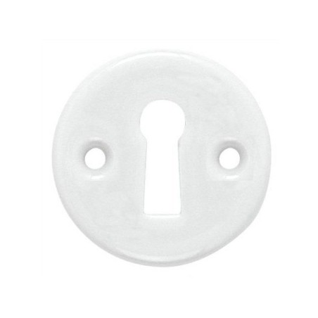 2 Rosaces De Fonction D1 Inspire Porcelaine De Limoges Mat Trou De Clé