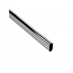 Barre de penderie gris H.3 x l.150 x P.1.5 cm