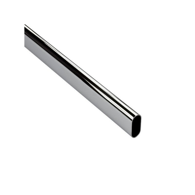 Barre de penderie gris H.3 x l.150 x P.1.5 cm