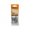 Lot de 20 Boulons Tête 6 Pans Acier Zingué L.15 X Diam.5 Mm Standers