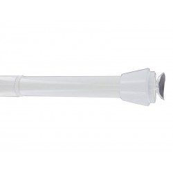 Kit de tringle à rideau extensible YUKO diam. 28mm blanc satiné 60-90cm