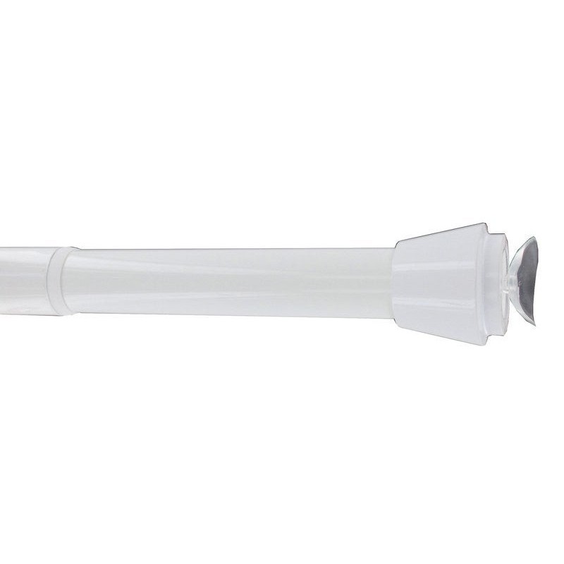 Kit de tringle à rideau extensible YUKO diam. 28mm blanc satiné 60-90cm