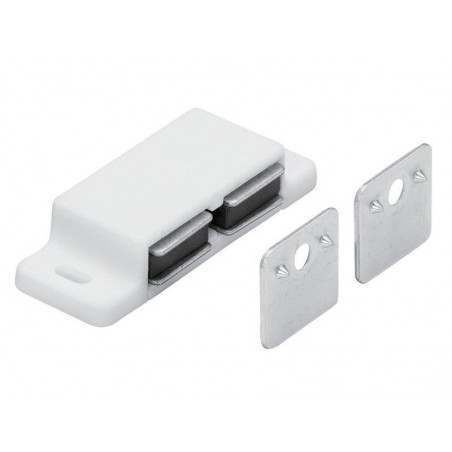 Lot de 2 Loqueteaux Magnï¿½ï¿½tiques Plastique Hettich L.20.8 X L.58.