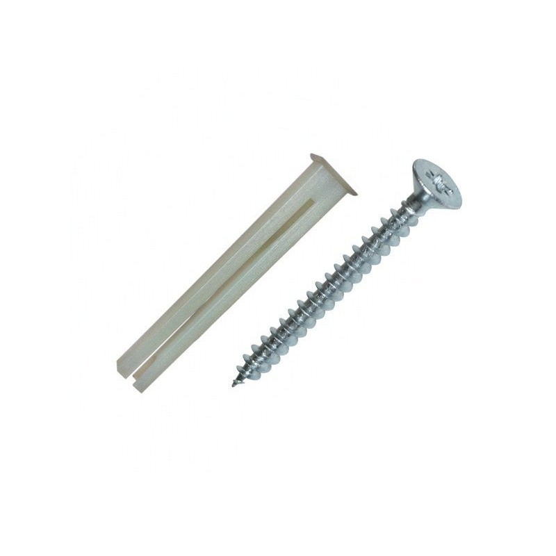 Lot de 4 chevilles et vis à Clouer Spit Diam.12 X L.6