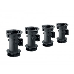 Lot de 4 pieds plastique à visser H.100