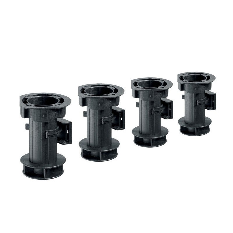 Lot de 4 pieds plastique à visser H.100