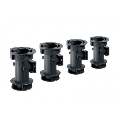 Lot de 4 pieds plastique à visser H.100