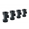 Lot de 4 pieds plastique à visser H.100