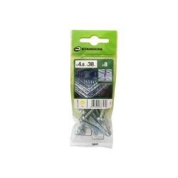 Lot de 8 Vis autoperceuse Acier Tête Fraisée Phillips Standers X L.38 Mm