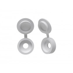 Lot de 10 Cache-Vis Plastique Blanc Standers