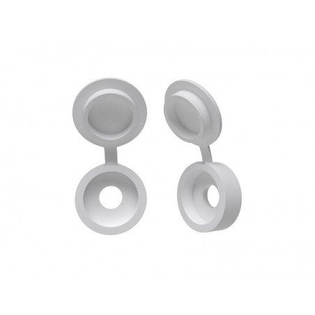 Lot de 10 Cache-Vis Plastique Blanc Standers