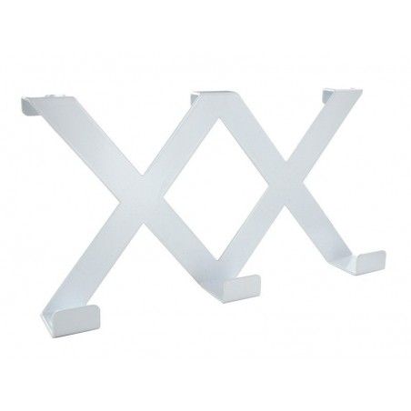 Portemanteau Cime Zig Zag à Suspendre Acier Blanc