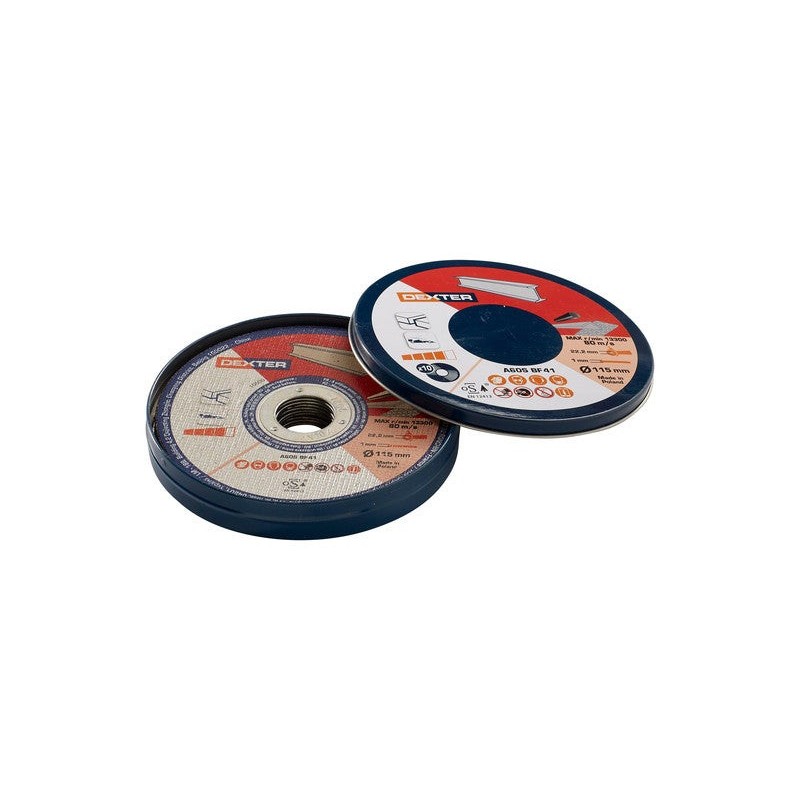 10 Disques De Coupe Pour Métal Dexter Diam.115 X 1 X 22.23 Mm T41