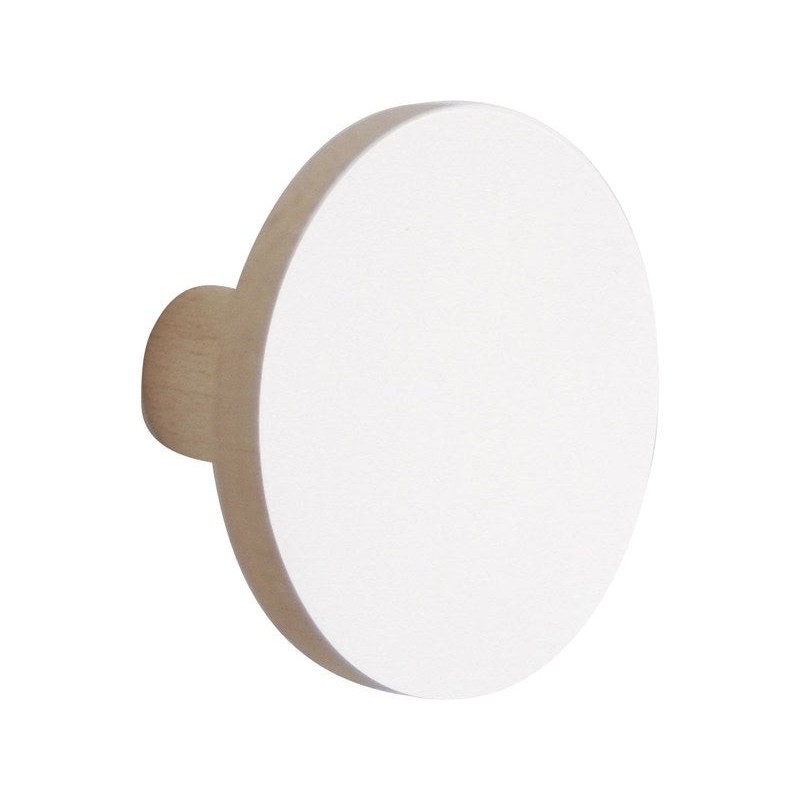 Tête de portemanteau INSPIRE Modulo à visser bois blanc