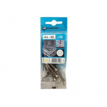 Lot de 10 Vis autoperceuse Inox Tête Fraisée Phillips Standers X L.32 Mm