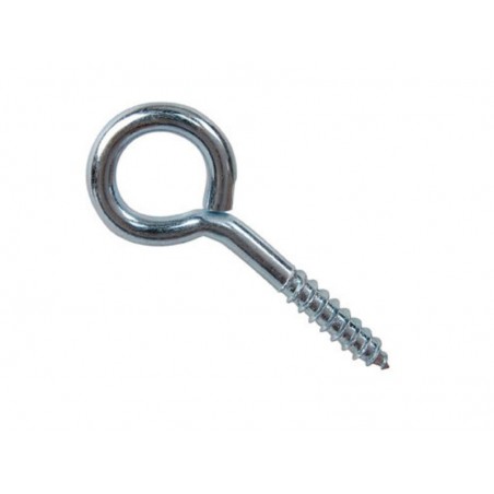 Lot de 6 Pitons à Visser Acier Zingué Diam.4 X L.30 Mm Standers