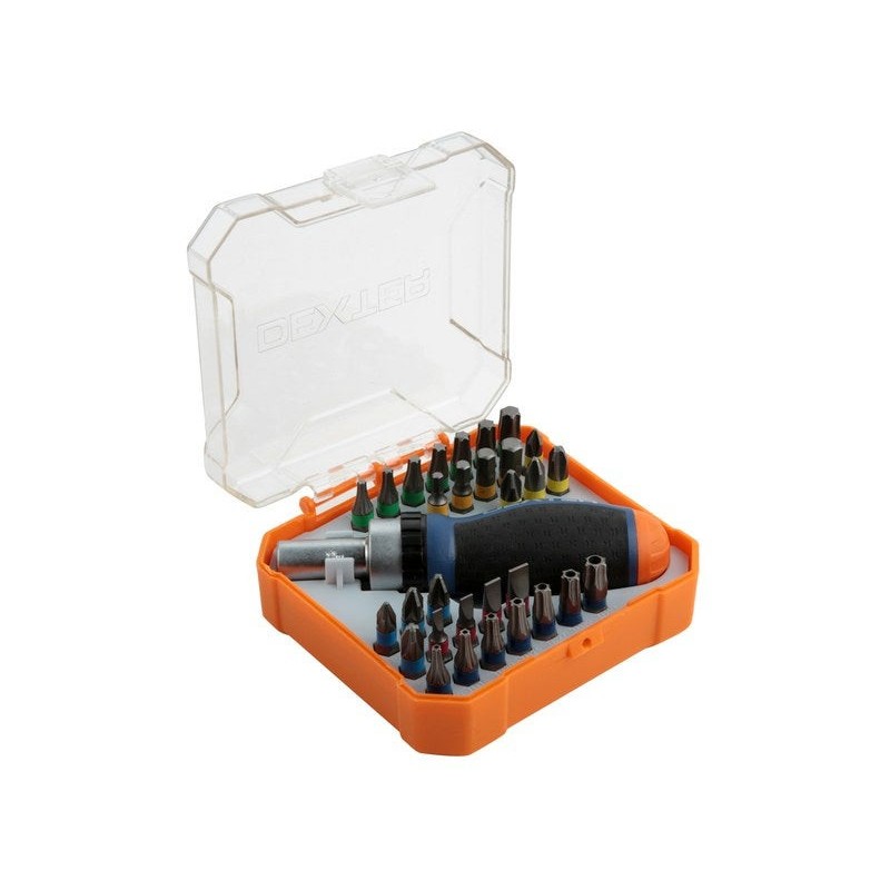 Set de vissage mixte en acier chrome dexter 31 pièces