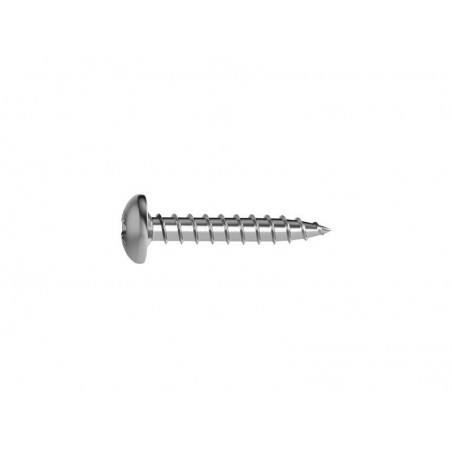 Lot de 25 Vis Acier Tête Ronde Standers Diam.4 Mm X L.30 Mm