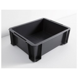 Bac de manutention en en plastique anthraciteIris L.35 X P.27.5 X H.12 cm 8 L