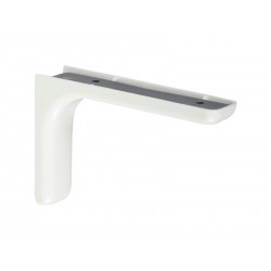 Equerre Léonard Acier Plastifié Blanc H.8 X P.11.7 Cm