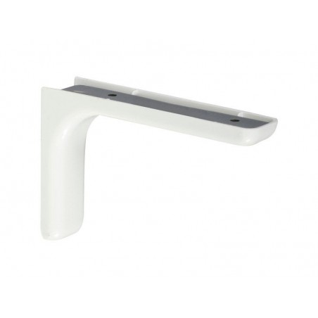 Equerre Léonard Acier Plastifié Blanc H.8 X P.11.7 Cm