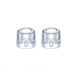 Lot de 2 Butées De Porte à Visser Standers Pvc Mat Transparente Diam.3.0 Cm X L.3.0 Cm X H.2.4 Cm
