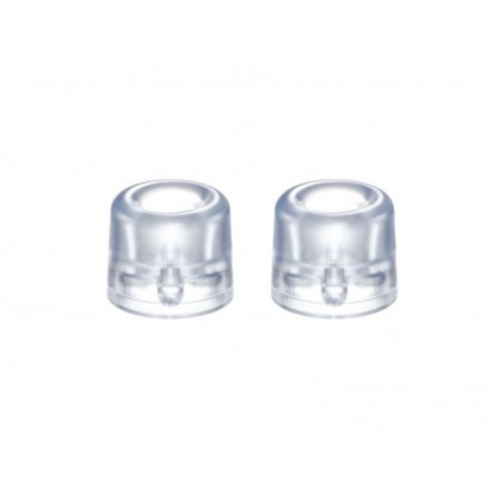 Lot de 2 Butées De Porte à Visser Standers Pvc Mat Transparente Diam.3.0 Cm X L.3.0 Cm X H.2.4 Cm