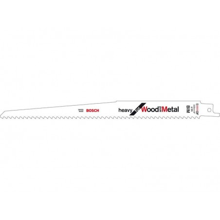 Lot de 2 lames coupe multimatériauS1111Df pour scie sabre ou égoïne